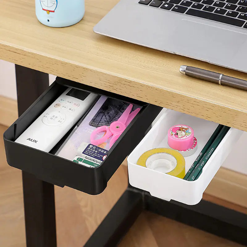 Under-Desk Small Drawer Shelf Organizer for Home Office