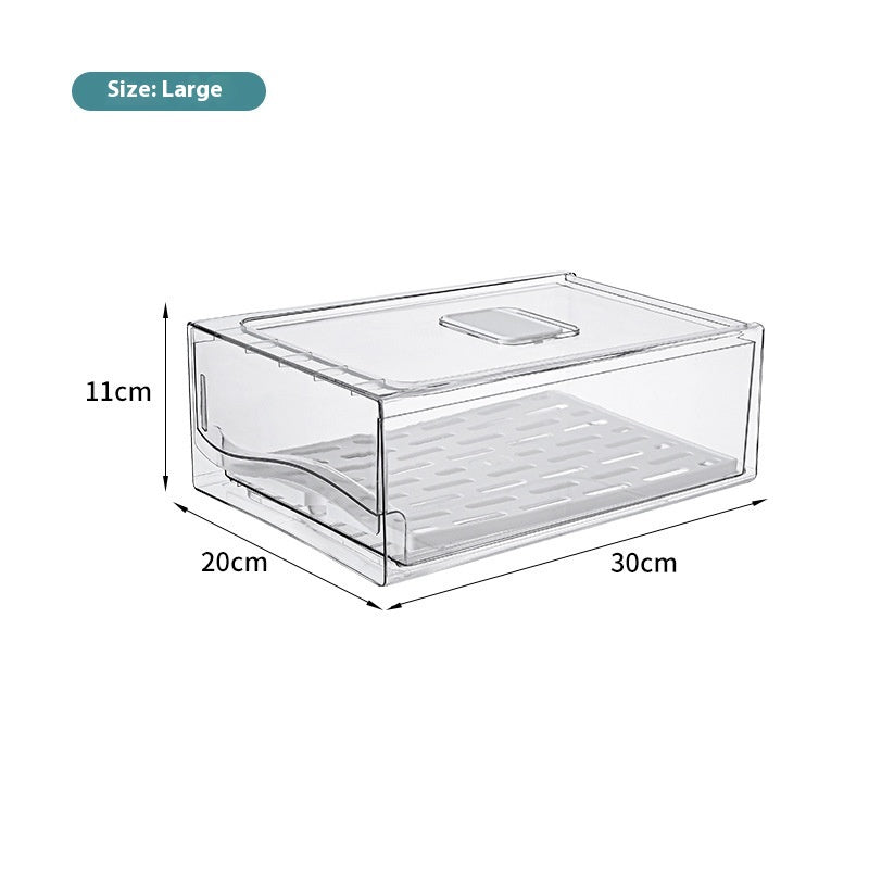 NorthNest™ Refrigerator Storage Drawer – Clear Stackable Fridge Organizer