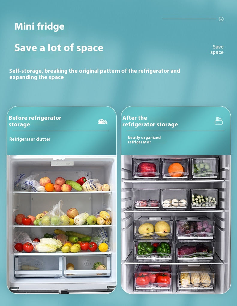 NorthNest™ Refrigerator Storage Drawer – Clear Stackable Fridge Organizer