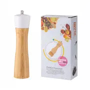 Elegant 8-Inch Wooden Salt and Pepper Grinder Set