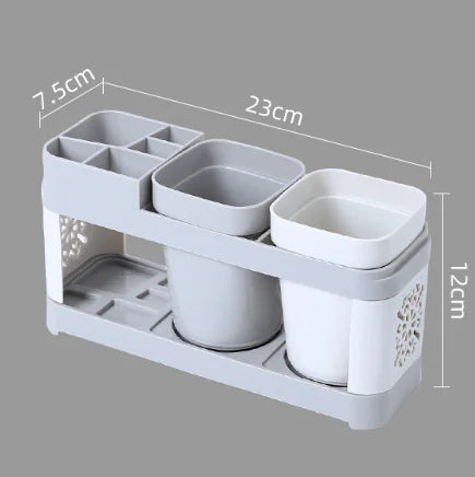 NorthNest™ Premium Toothbrush & Mouthwash Cup Holder — Single / Double