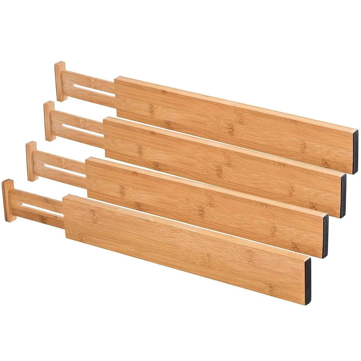 NorthNest™ Adjustable Bamboo Drawer Dividers — Premium Kitchen Organizer