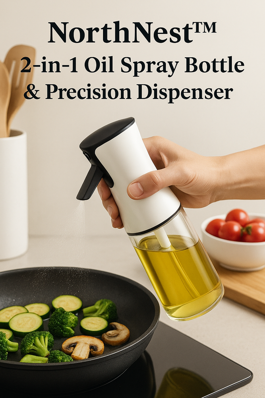 NorthNest™ 2-in-1 Oil Spray Bottle & Precision Dispenser