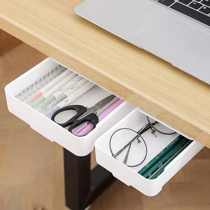Under-Desk Small Drawer Shelf Organizer for Home Office