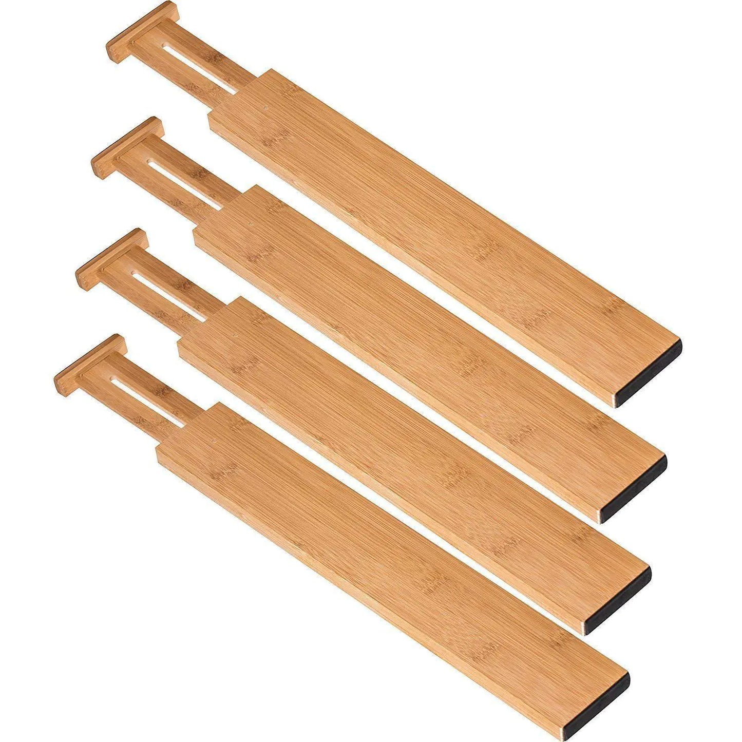 NorthNest™ Adjustable Bamboo Drawer Dividers — Premium Kitchen Organizer