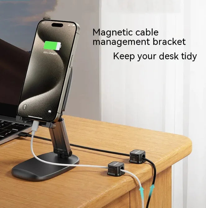 NorthNest™ Compact Desk Cable Organizer — Premium Magnetic Cord Holder