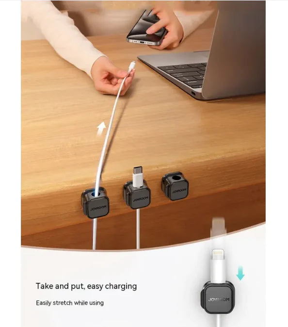 NorthNest™ Compact Desk Cable Organizer — Premium Magnetic Cord Holder